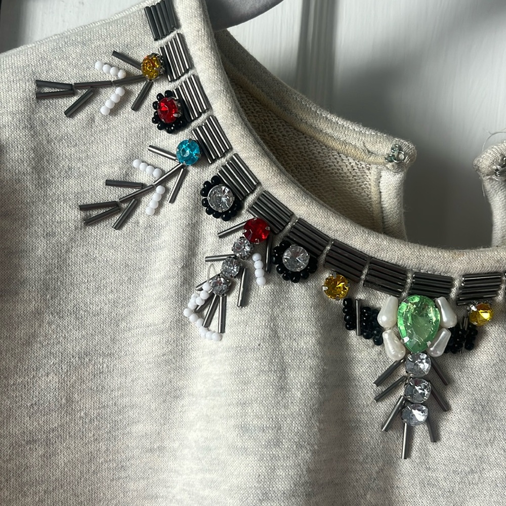 Holiday jewel sweater tank